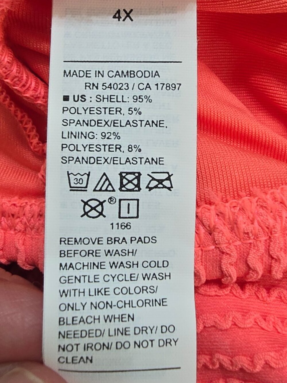 Old Navy Swim Bikini - Scoop Neck Top & High Waisted Bottoms - Coral Tropics NWT - Picture 10 of 11
